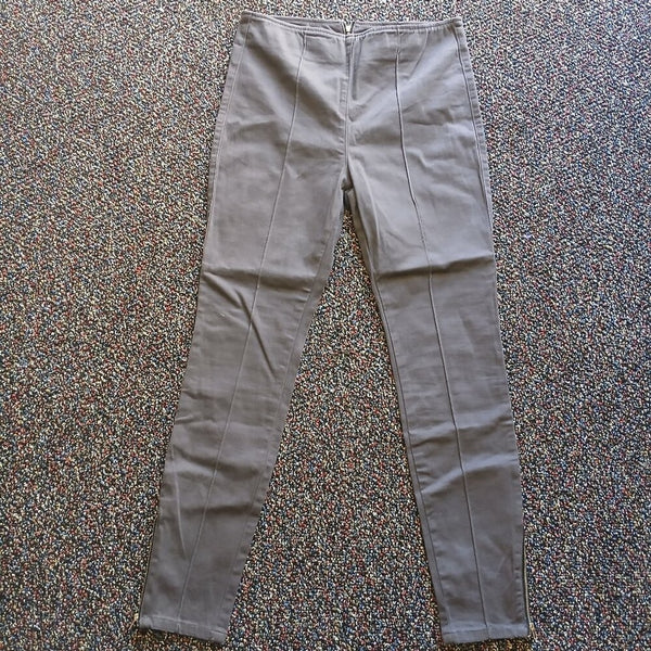 UGC Forever 21 Charcoal Grey Skinny Slacks with ankle zippers size lg
